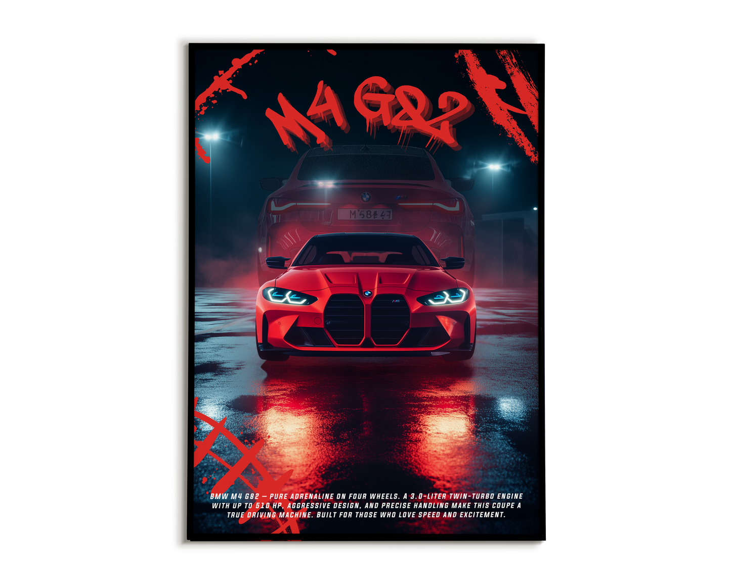 Plakat BMW M4 G82 Grafiti