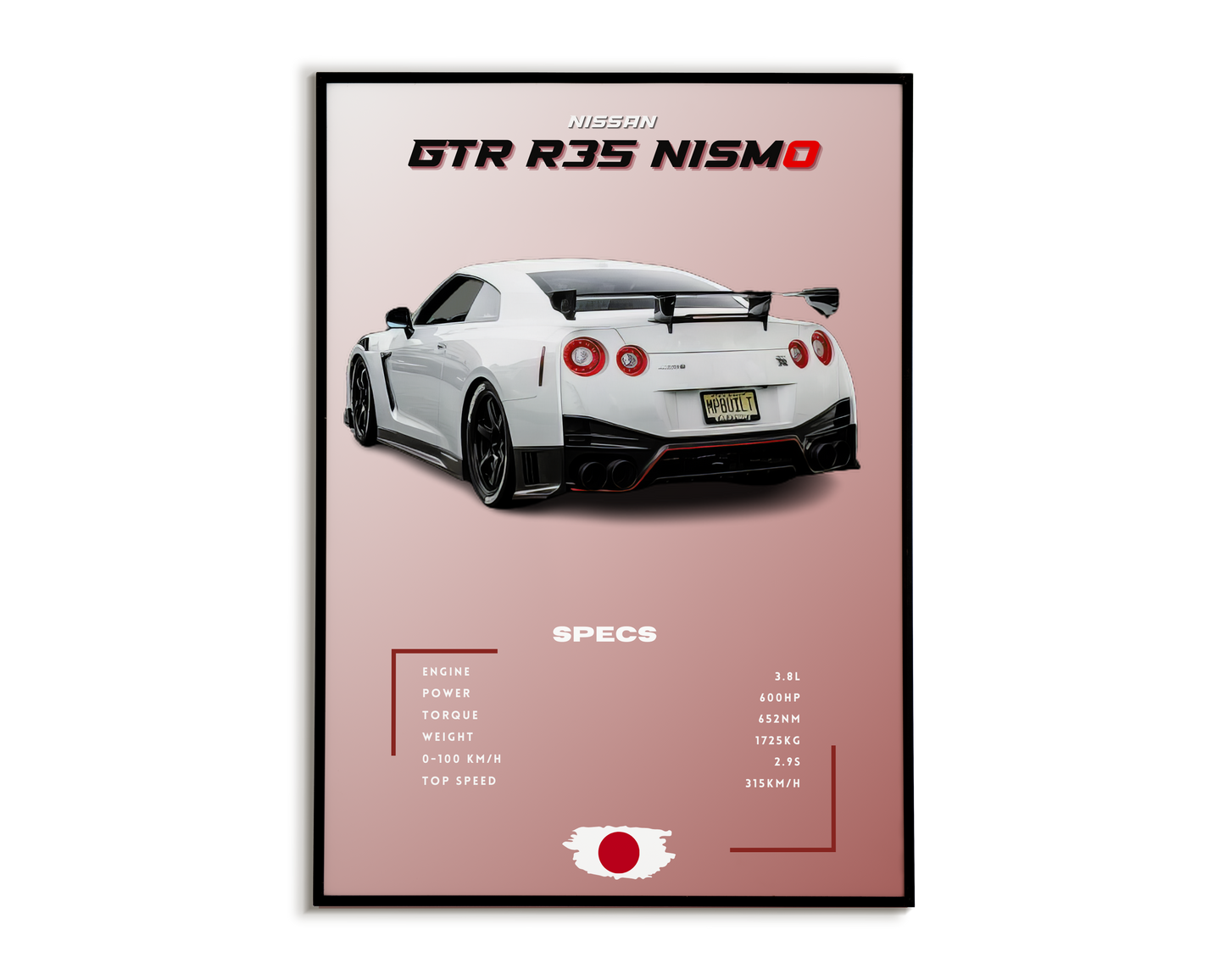 Plakat Nissan GTR R35 Nismo