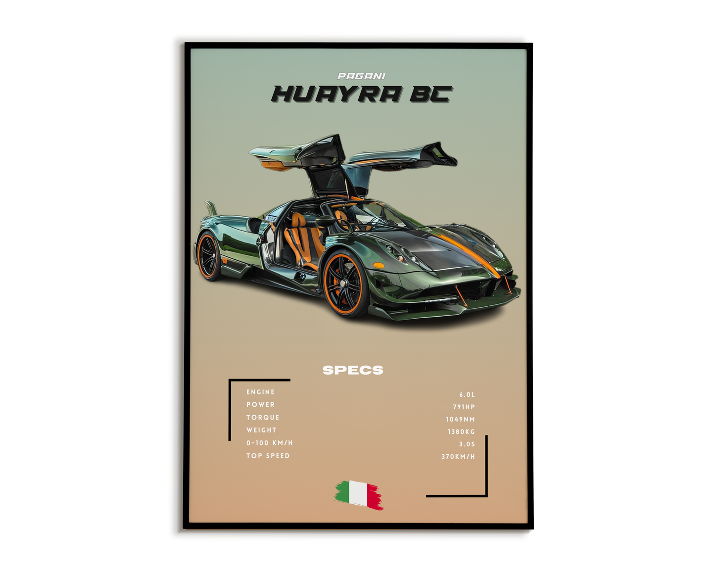 Plakat Pagani Huayra BC