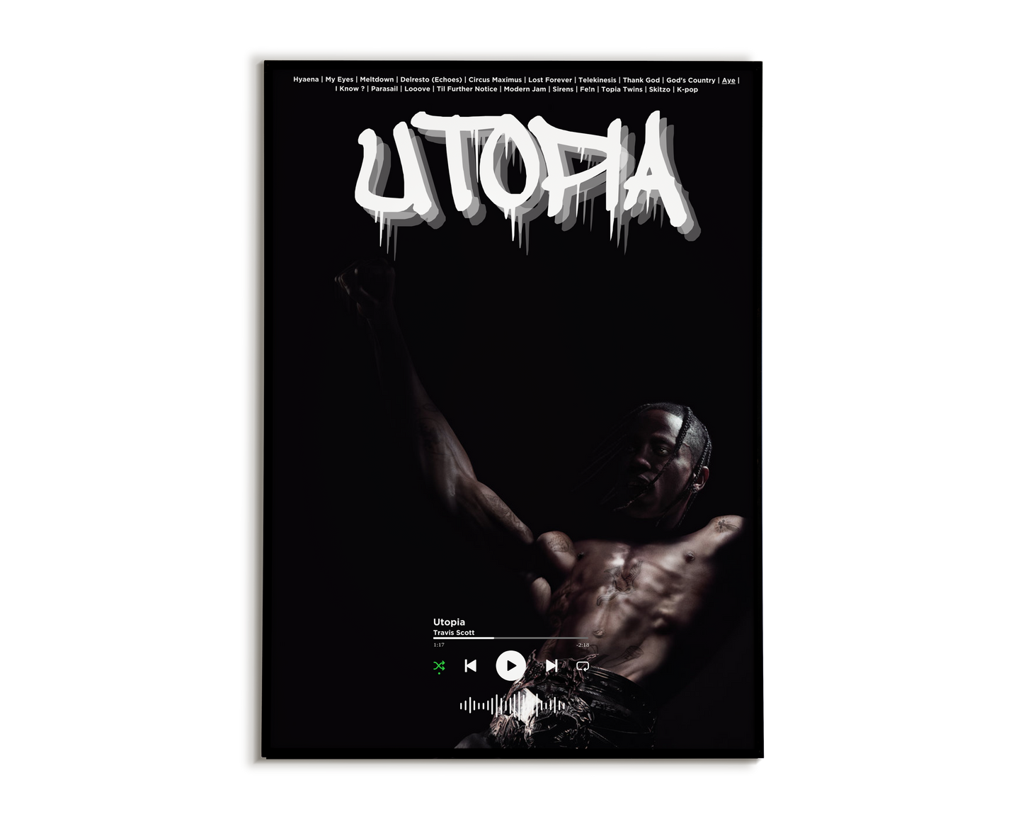 Plakat Travis Scott "UTOPIA"