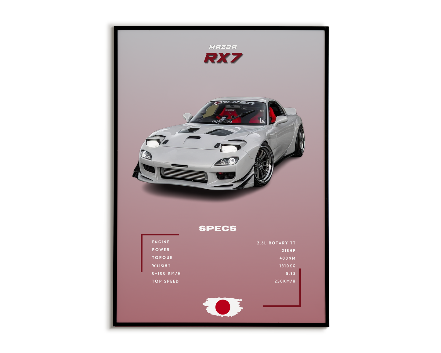 Plakat Mazda Rx7