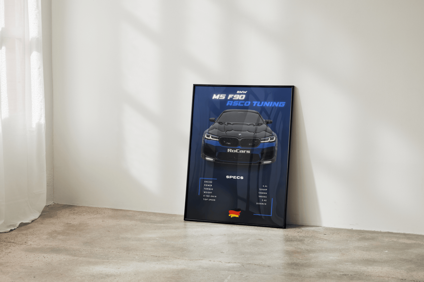 Plakat BMW M5 F90 ASCO TUNING