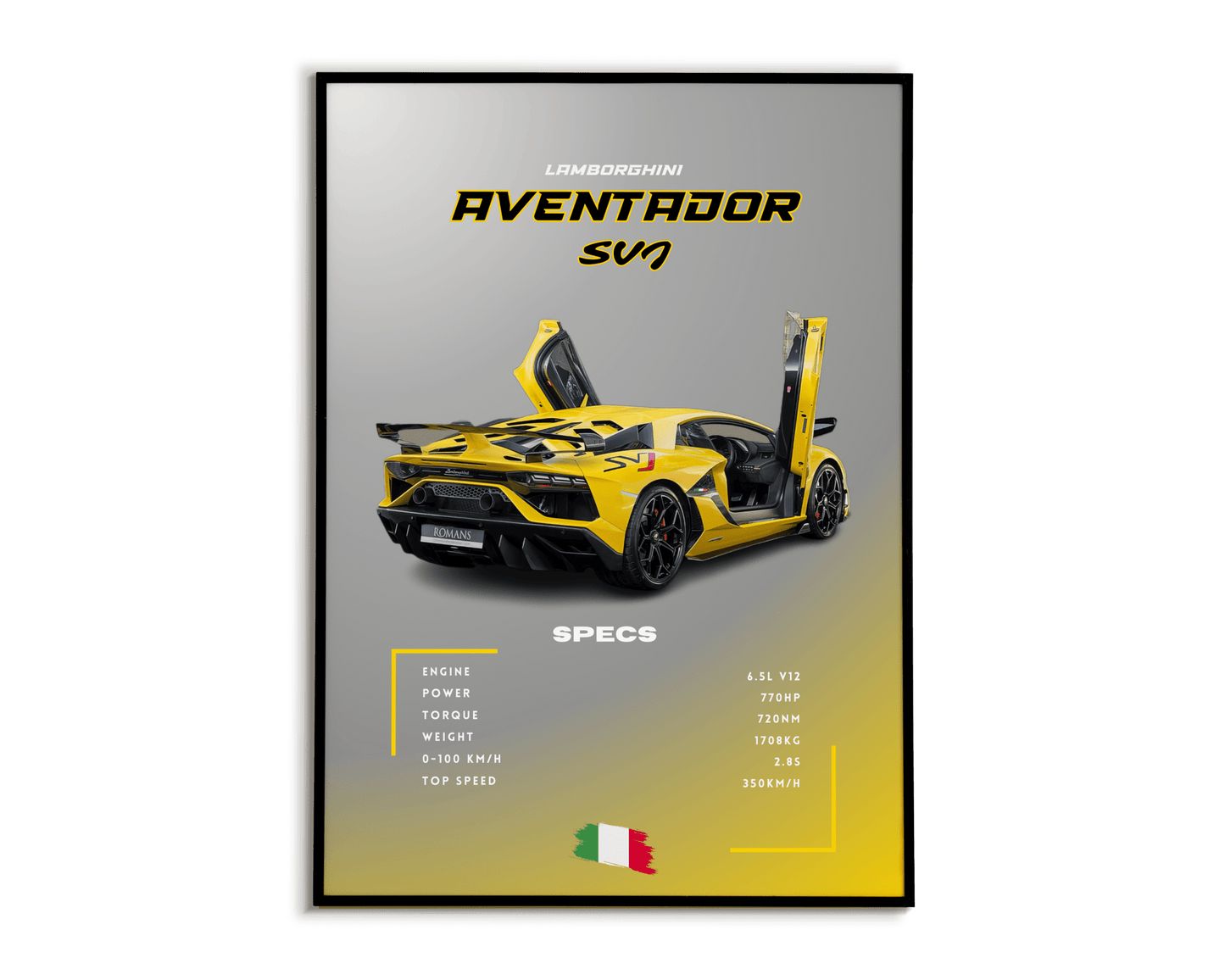 Plakat Lamborghini Aventador SVJ
