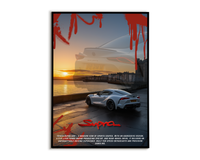 Plakat Toyota Supra A90 - Włochy