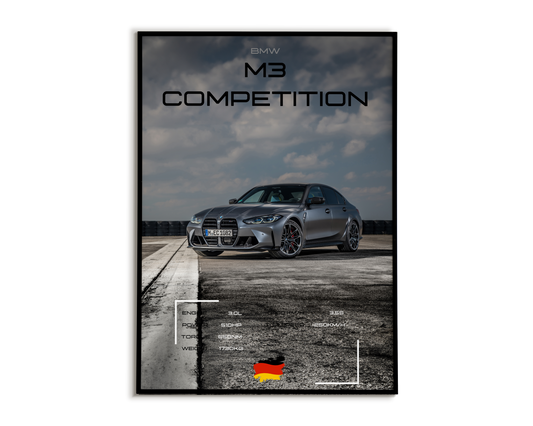Plakat Bmw M3 Competition