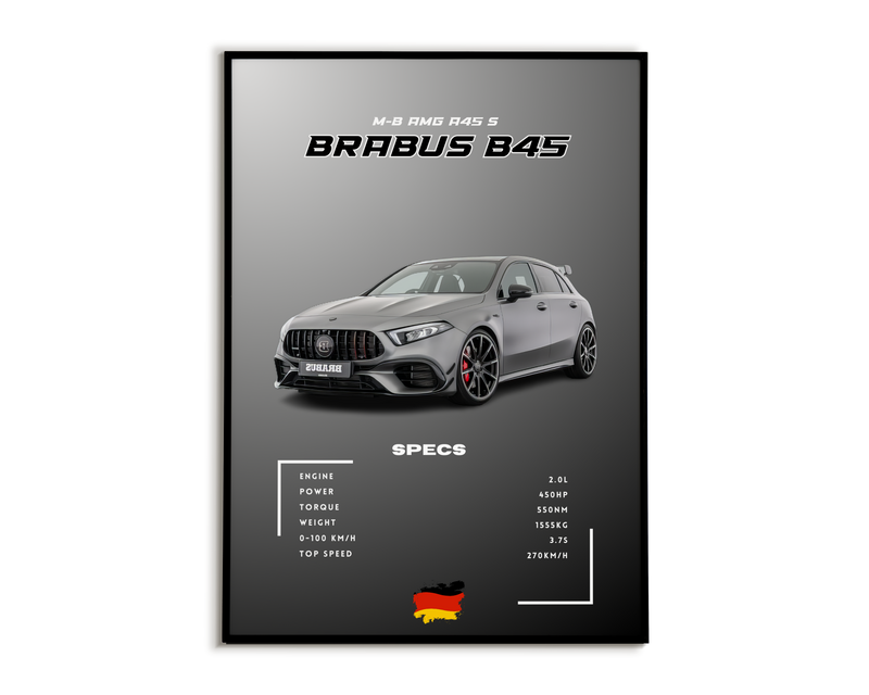 Plakat M-B A45 Brabus B45