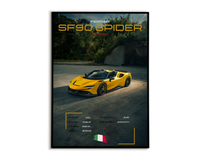 Plakat Ferrari SF90 Spider NOVITEC