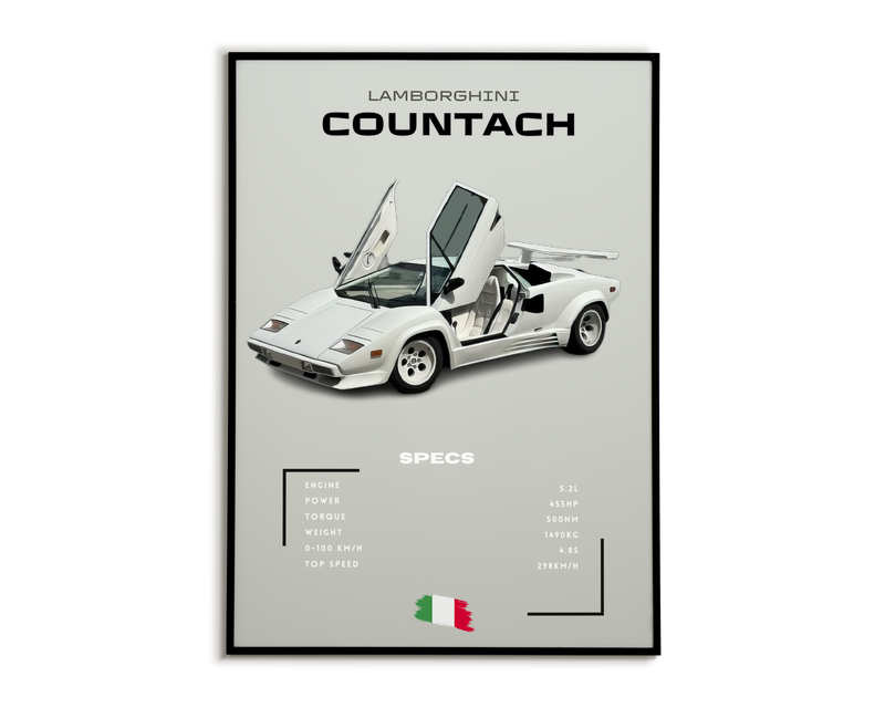 Plakat Lamborghini Countach
