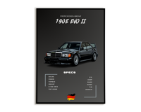 Plakat M-B 190E EVO II