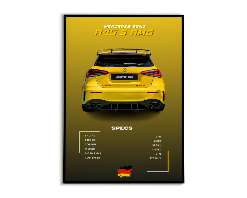 Plakat Mercedes-Benz A45 S AMG