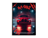 Plakat BMW M4 G82 Grafiti