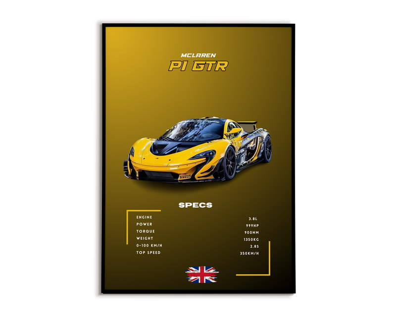 Plakat McLaren P1 GTR