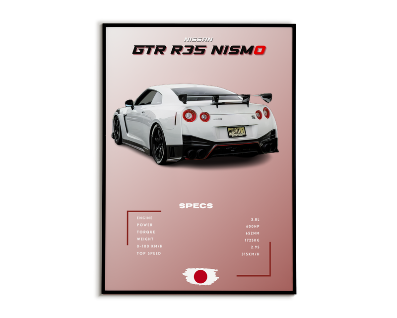 Plakat Nissan GTR R35 Nismo