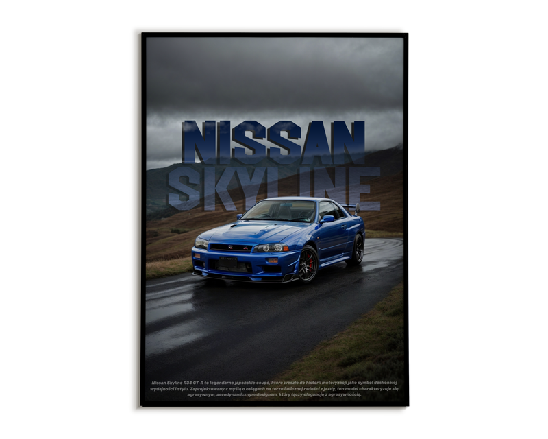 Plakat Nissan Skyline R34