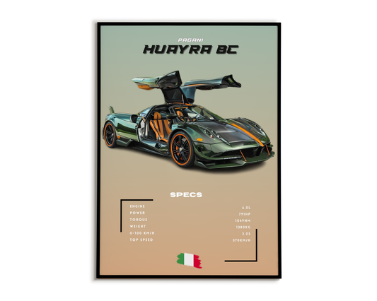 Plakat Pagani Huayra BC