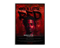 Plakat Playboi Carti "WHOLE LOTTA RED"