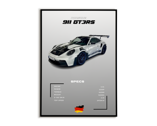 Plakat Porsche 911 GT3RS