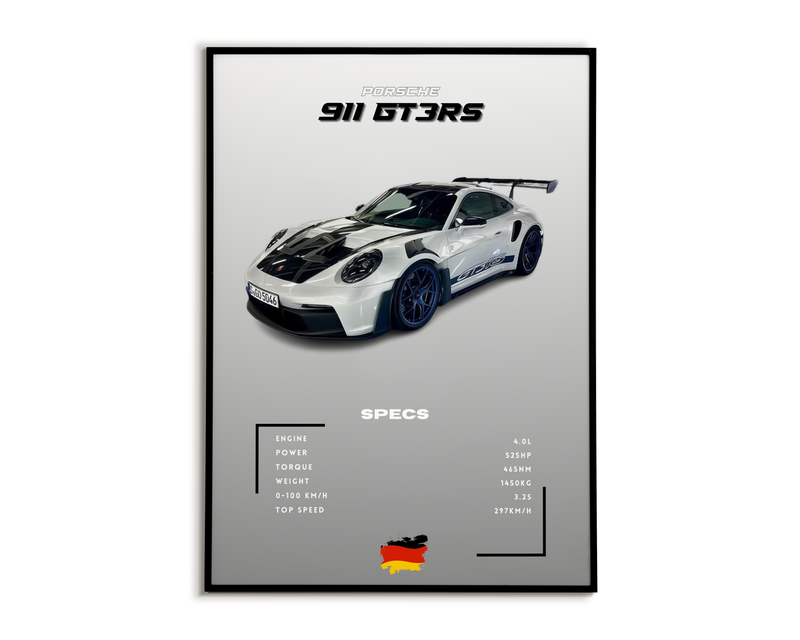 Plakat Porsche 911 GT3RS
