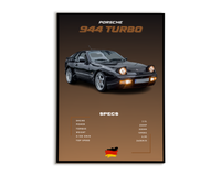 Plakat Porsche 944 Turbo