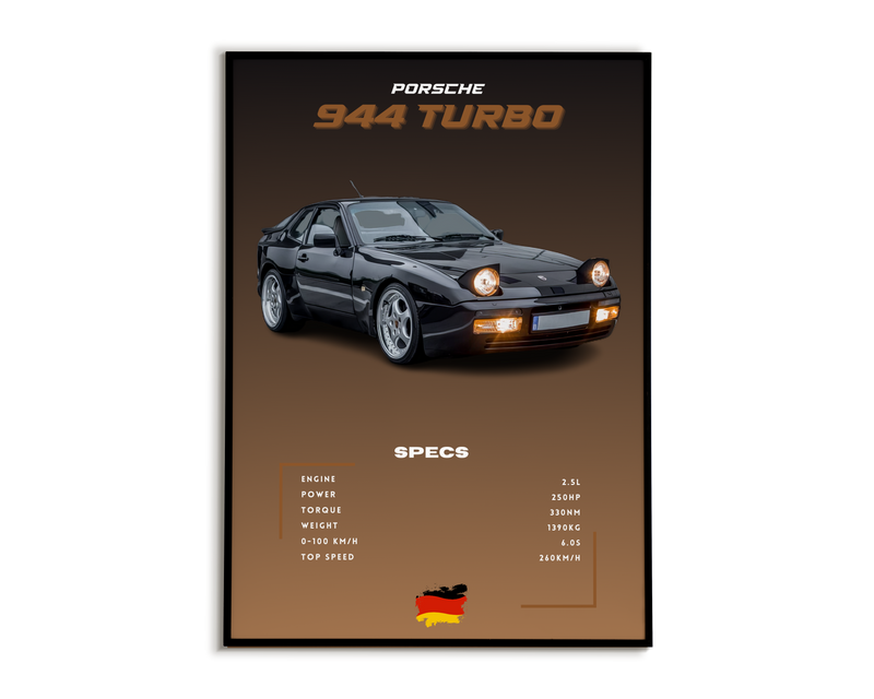 Plakat Porsche 944 Turbo