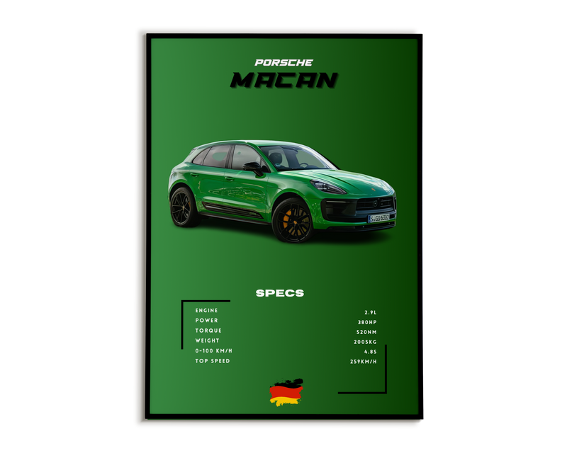 Plakat Porsche Macan