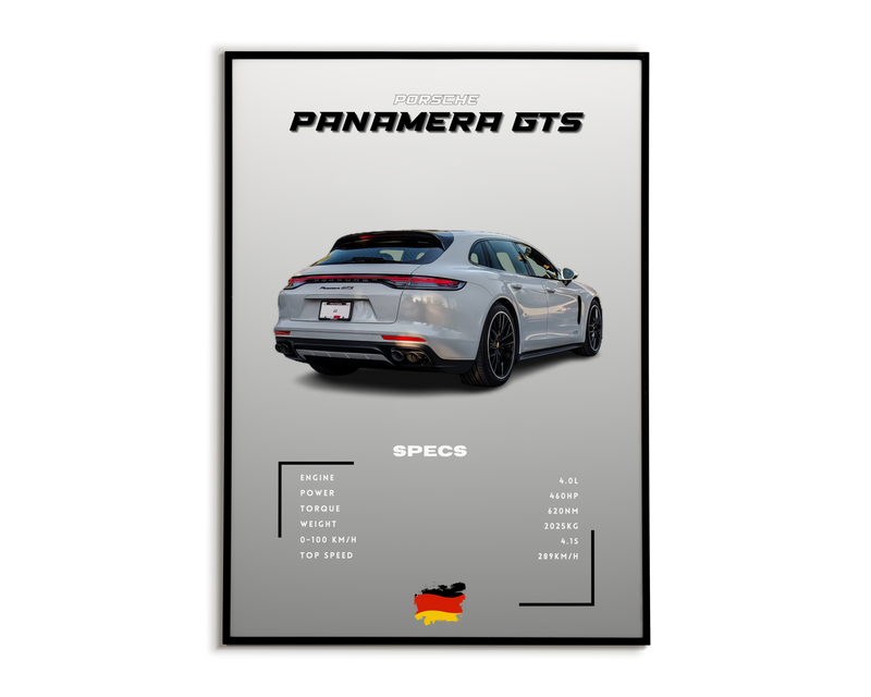Plakat Porsche Panamera GTS