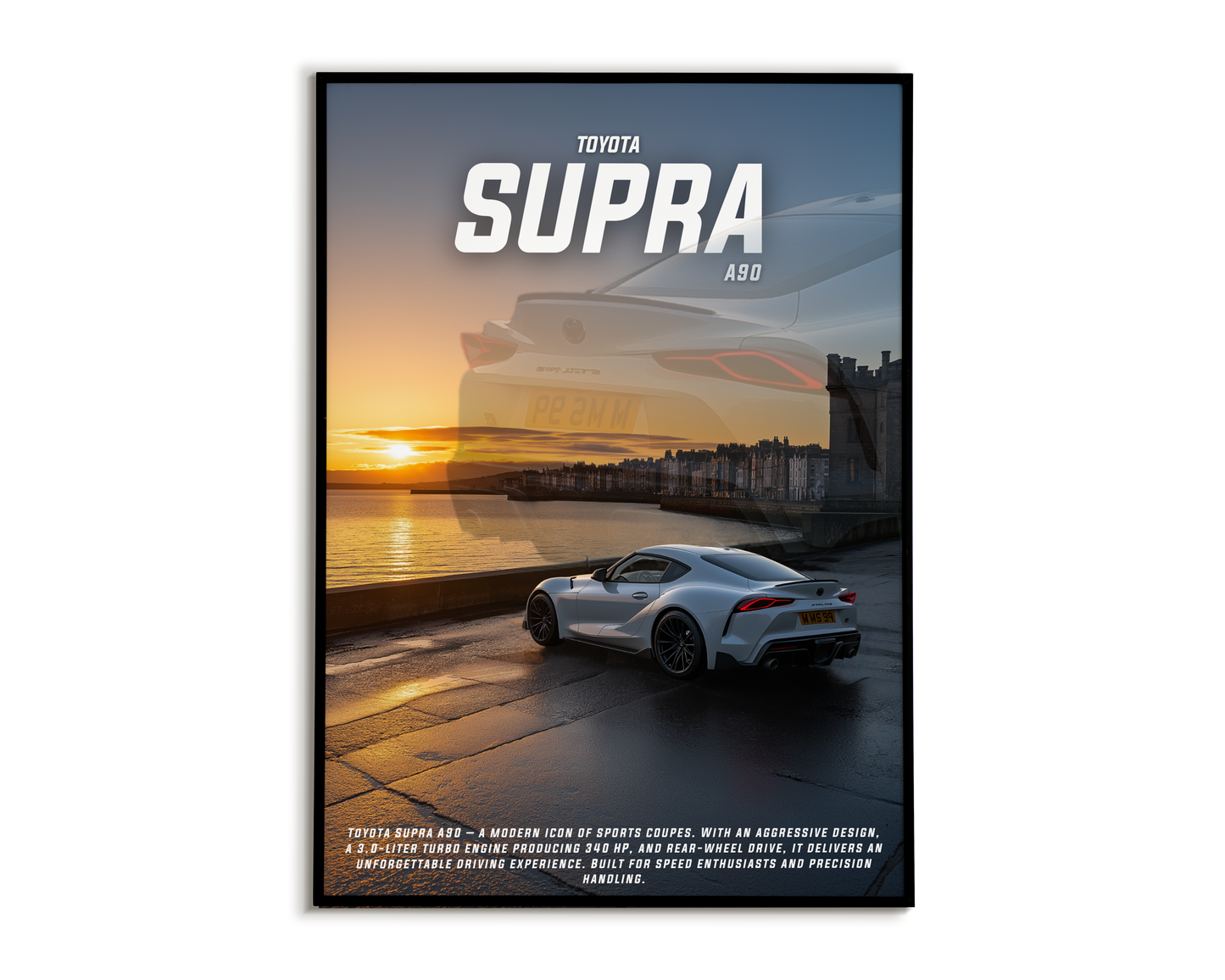Plakat Toyota Supra A90 - Włochy