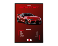Plakat Toyota Supra GR MK5