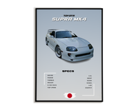 Plakat Toyota Supra Mk4