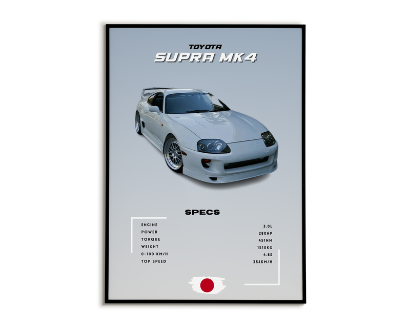 Plakat Toyota Supra Mk4