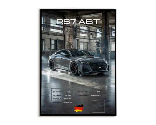 Plakat Audi Rs7 ABT