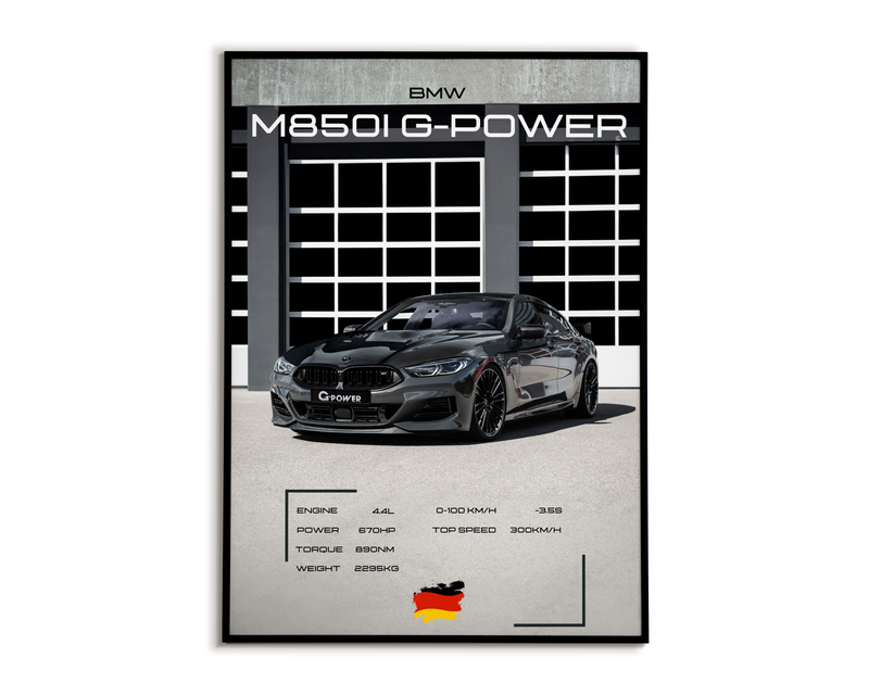 Plakat Bmw M850i G-Power