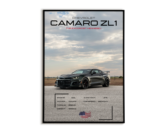 Plakat Chevrolet Camaro Zl1 THE EXCORCIST HENNESEY