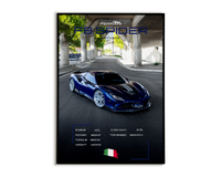 Plakat Ferrari F8 Spider KEYVANY