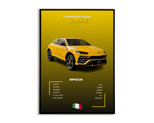 Plakat Lamborghini Urus