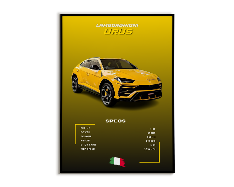 Plakat Lamborghini Urus