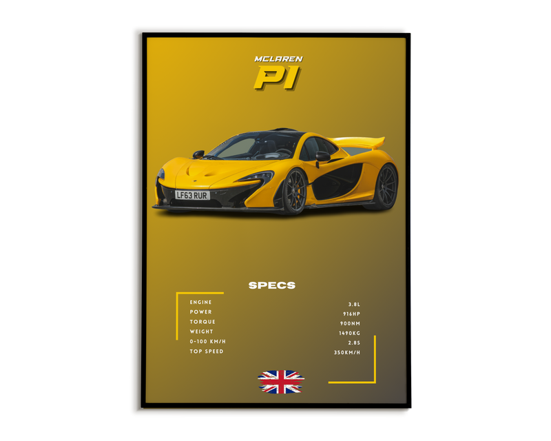 Plakat McLaren P1