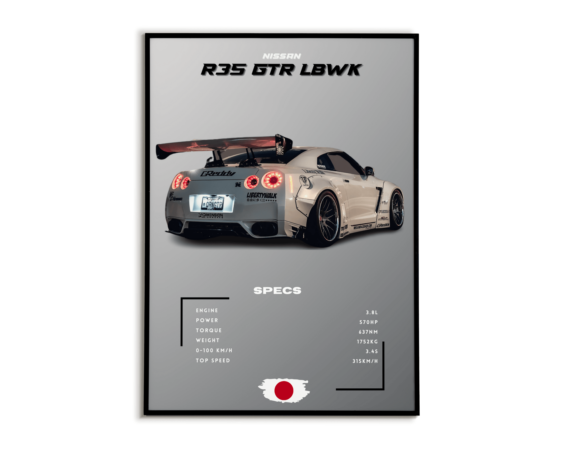 Nissan GTR R35 LBWK – Plakartify