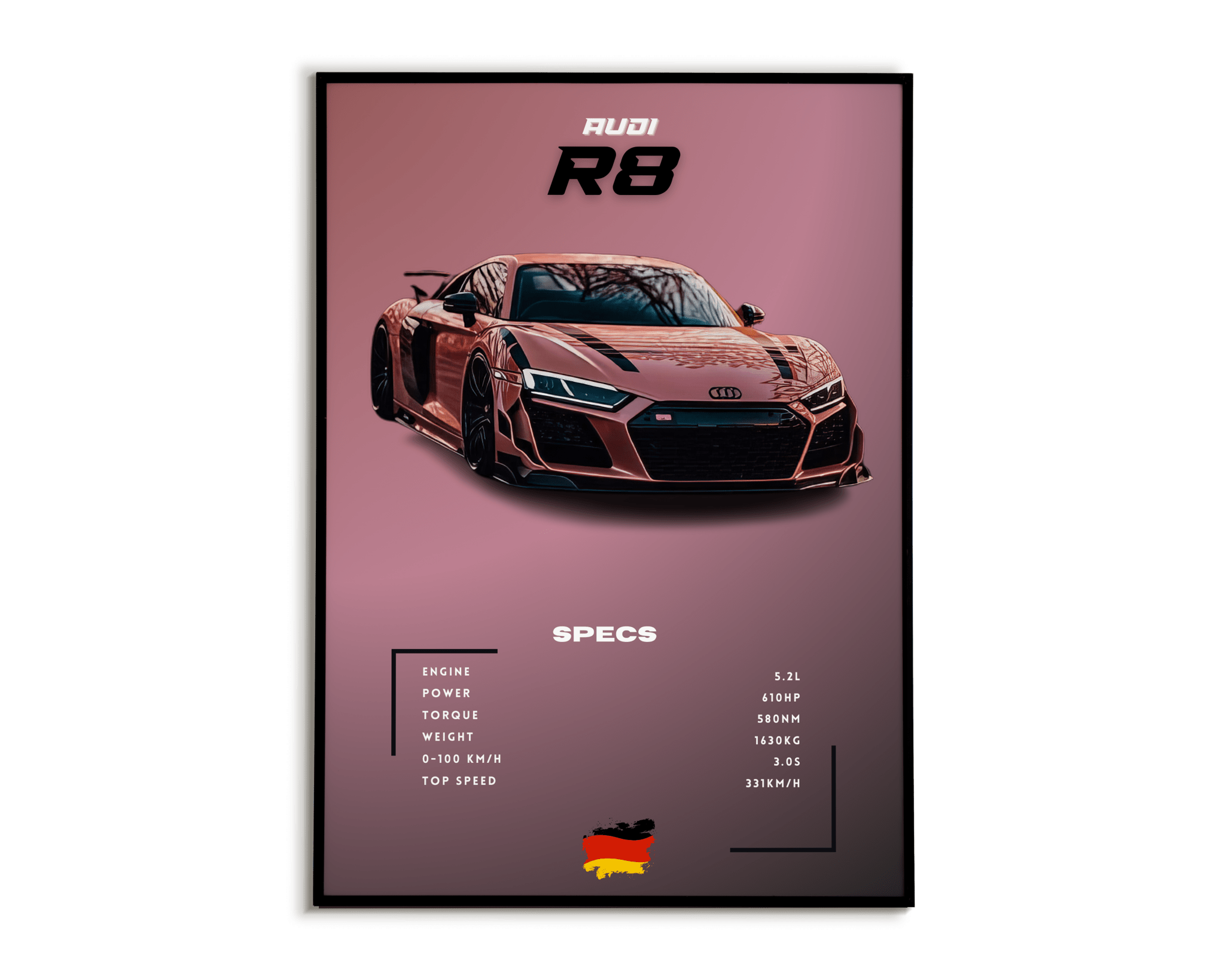 Plakat Audi R8 – Plakartify