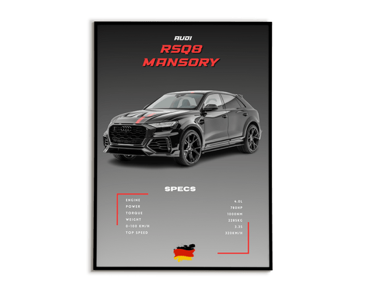 Plakat Audi RSQ8 Mansory