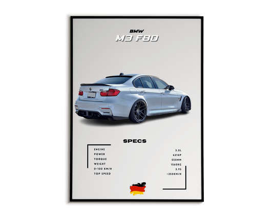 Plakat Bmw M3 F80
