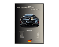 Plakat Bmw M8 Competition Manhart