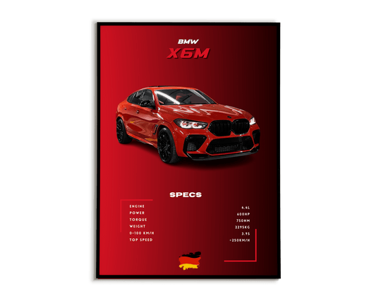 Plakat Bmw X6M