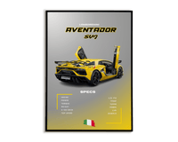 Plakat Lamborghini Aventador SVJ
