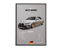 Plakat Bmw M3 G80 - Plakartify