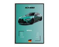 Plakat Bmw M3 G80 - Plakartify