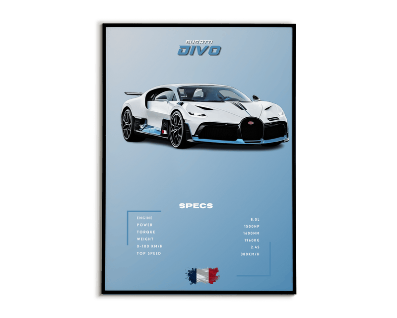 Plakat Bugatti Divo