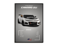 Plakat Chevrolet Camaro Zl1 - Plakartify