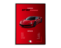 Plakat Ferrari SF90 Stradale - Plakartify