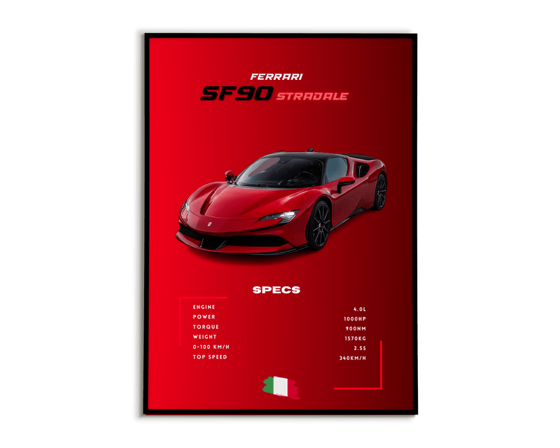 Plakat Ferrari SF90 Stradale